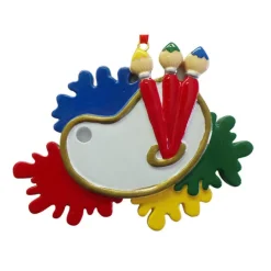 New Personalized Artist Palette Ornament Hobbies & Activities