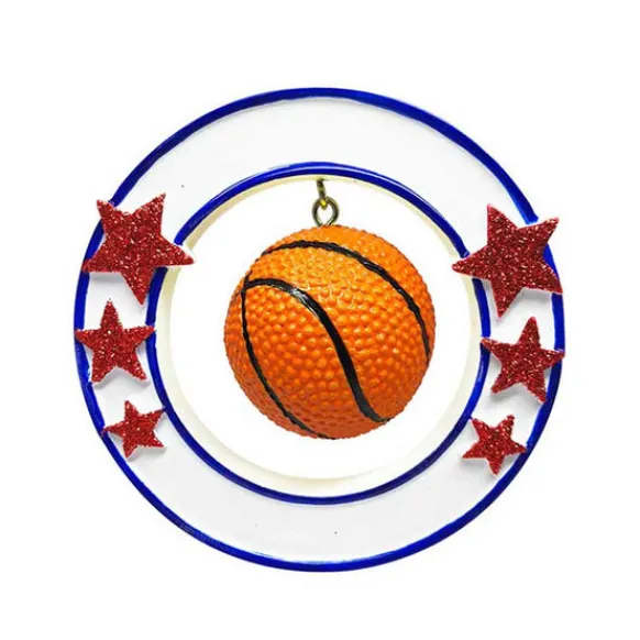 Cheap PolarX Personalized Basketball Ornament-3/D