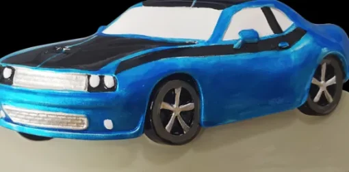 Cheap Personalized Blue Muscle Car Ornament New Drivers