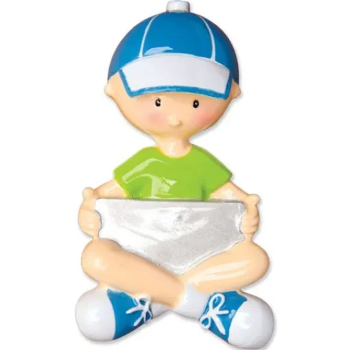 Hot Personalized Boy With Tablet Ornament Growing Up