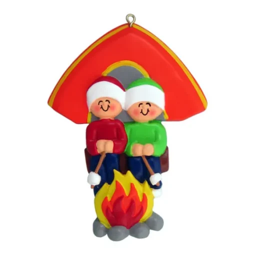 Hot Personalized Camping Family Of 2 Ornament Couples