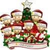 Outlet Personalized Christmas Morning Pajama Family Of 7 Table Top Decoration Table Tops
