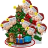 Discount PolarX Personalized Christmas Morning Family Of 8 Ornament