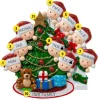 Outlet PolarX Personalized Christmas Morning Family Of 9 Ornament