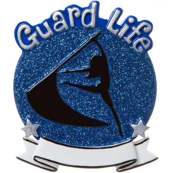 Store Personalized Color Guard - Blue Ornament Music