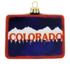 Hot Bronners Personalized Colorado Shape Ornament