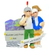 Online Rudolph & Me Personalized Couple In The Mountains Ornament