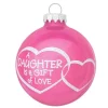 Sale Personalized Daughter Is A Gift Of Love Glass Bulb Ornament Family Members