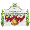Outlet Personalized Fireplace Mantel With Stockings Family Of 10 Table Top Decoration Table Tops