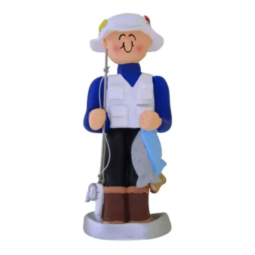 Cheap Ornament Central Personalized Fisherman Ornament