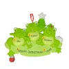 Store Rudolph & Me Personalized Frog Family Of 3 Ornament
