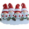 Fashion PolarX Personalized Gnome Family Of 4 Ornament With Snowflakes