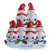 Online PolarX Personalized Gnome Family Of 6 Ornament With Snowflake