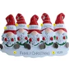 Clearance PolarX Personalized Gnome Family Of 5 Ornament With Snowflakes