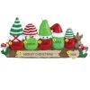 Shop Rudolph & Me Personalized Gnomes On A Log Family Of 5 Ornament