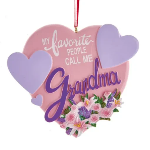 Shop Personalized Grandma Heart Ornament Family Members