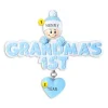 Best Personalized Grandma's 1St Christmas Ornament - Blue Expecting & New Family