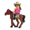 Fashion Personalized Horseback Riding Ornament - Female, Brown Hair Animals
