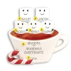 Clearance Personalized Hot Cocoa Family Of 5 Table Top Decoration Table Tops