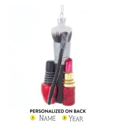 Hot Personalized Makeup Glass Ornament For Her