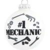 Online Bronners Personalized Mechanic Glass Ornament