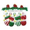 Outlet PolarX Personalized Mitten Family Of 8 Ornament