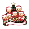 Flash Sale PolarX Personalized Opening Gifts From Santa Family Of 6 Ornament