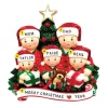 Discount PolarX Personalized Opening Gifts From Santa Family Of 5 Ornament