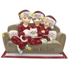 Discount PolarX Personalized Pajama Family Of 3 With A Cat Ornament