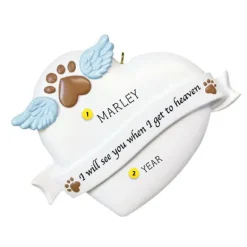 Outlet Rudolph & Me Personalized Pet Memorial Heart Ornament