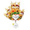 Cheap PolarX Personalized Reindeer Family Of 5 With Heart And Snowflake Ornament