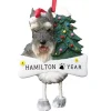 Sale E & S Imports Personalized Schnauzer Dog Ornament - Cropped