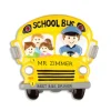 Best Sale Personalized School Bus With Riders Ornament School Days