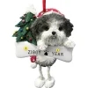 Best Sale E & S Imports Personalized Shih Tzu Dog Ornament - Black & White Puppy Cut
