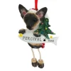 Sale E & S Imports Personalized Siamese Cat Ornament