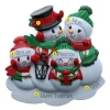 New PolarX Personalized Snowman Family Of 4 Ornament
