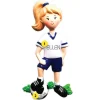 Best PolarX Personalized Soccer Player Female Ornament
