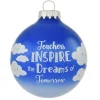 Best Sale Personalized "Teachers Inspire The Dreams Of Tomorrow" Glass Bulb Ornament School Days
