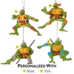 Flash Sale Personalized Teenage Mutant Ninja Turtles© Blow Mold Ornament Licensed Characters