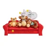 New Rudolph & Me Personalized Three Bears On A Couch Ornament
