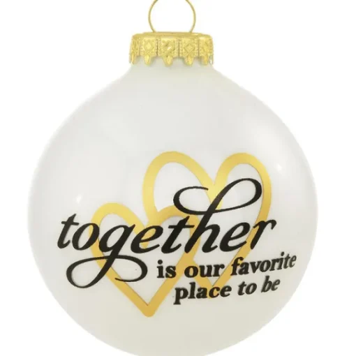Hot Personalized "Together Is Our Favorite" Glass Bulb Ornament Couples