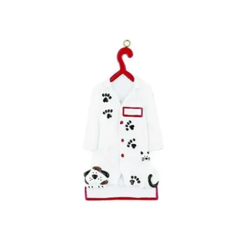 New Rudolph & Me Personalized Veterinarian Jacket Ornament