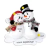 Fashion PolarX Personalized We'Re Expecting Snowman Couple Ornament