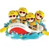 Shop PolarX Personalized White Water Rafting Family Of 4 Ornament