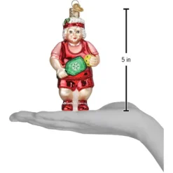 Cheap Old World Christmas Pickleball Mrs. Claus Ornament -