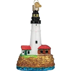 Cheap Old World Christmas Portland Head Lighthouse Ornament -