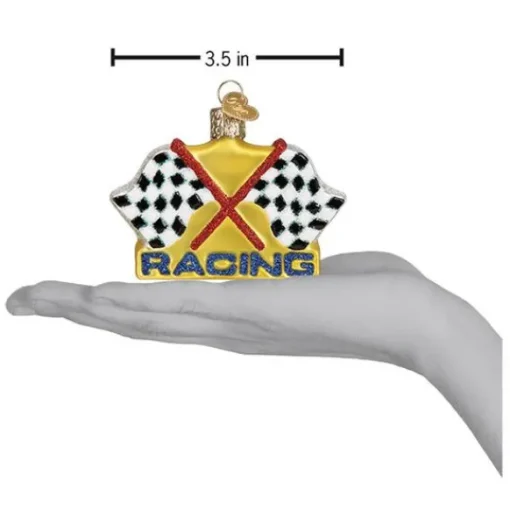 Best Sale Old World Christmas Racing Flags Ornament -