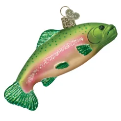 Cheap Old World Christmas Rainbow Trout Ornament -