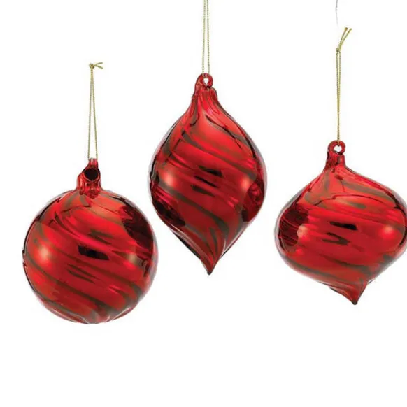 Outlet Kurt Adler Red Glass Bulb Ornament