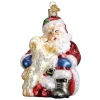 Store Old World Christmas Santa's Puppy Love Ornament -